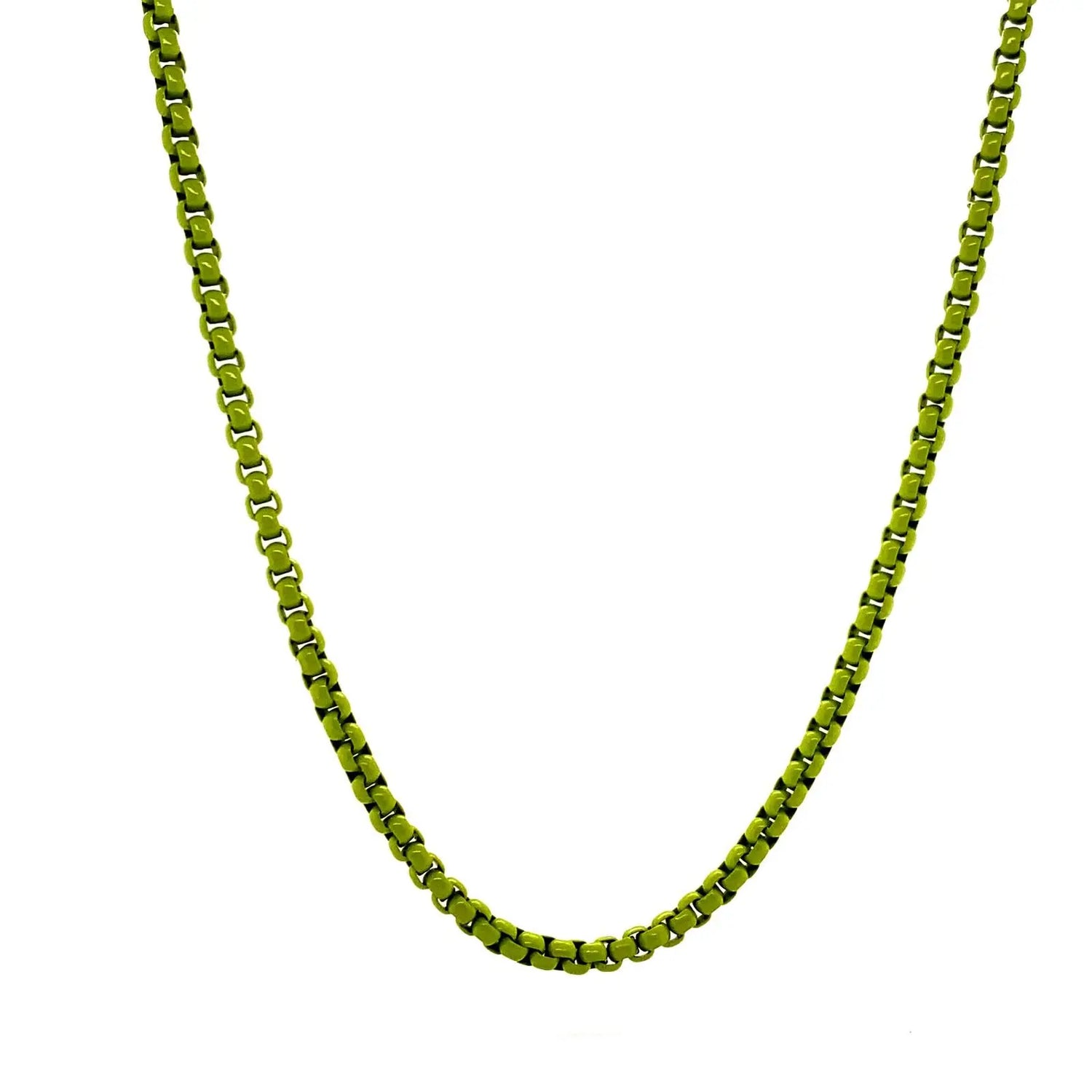 Enamel Chain Link Anklet Anna Zuckerman