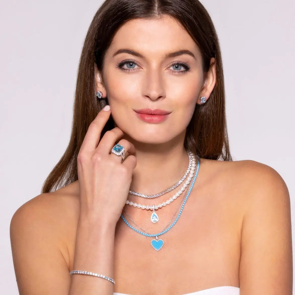 Enamel Link Chain Necklace - Anna Zuckerman