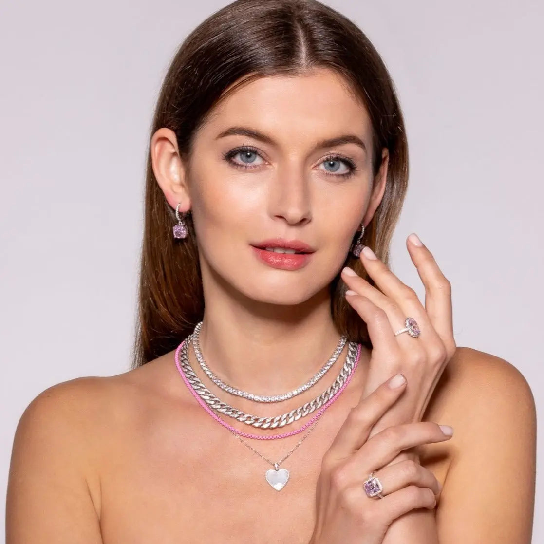 Enamel Link Chain Necklace - Anna Zuckerman