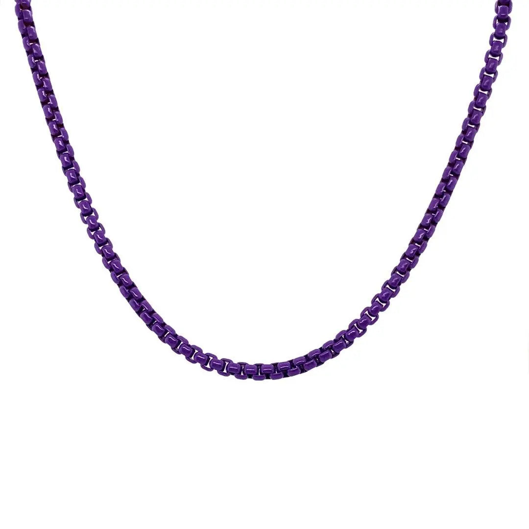 Enamel Link Chain Necklace - Anna Zuckerman