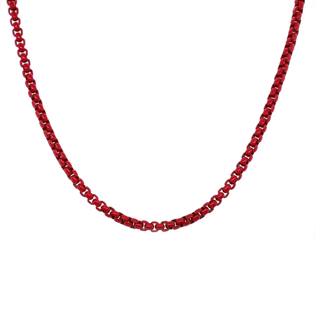Enamel Link Chain Necklace - Anna Zuckerman