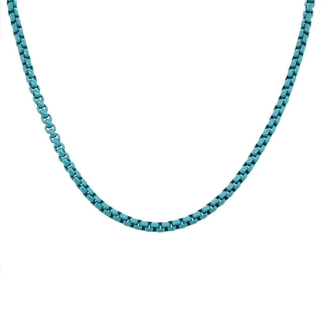 Enamel Link Chain Necklace - Anna Zuckerman