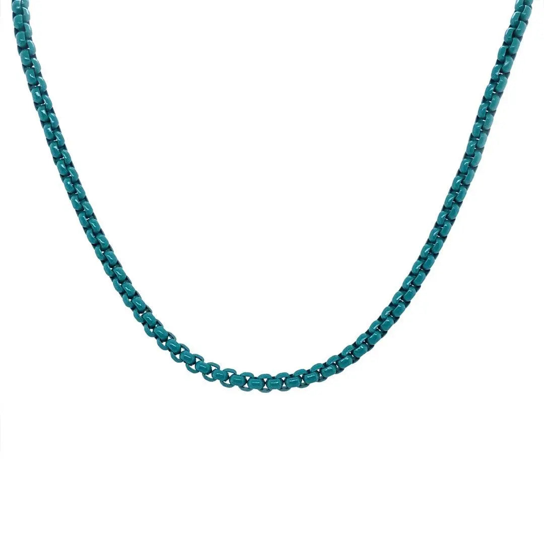 Enamel Link Chain Necklace - Anna Zuckerman