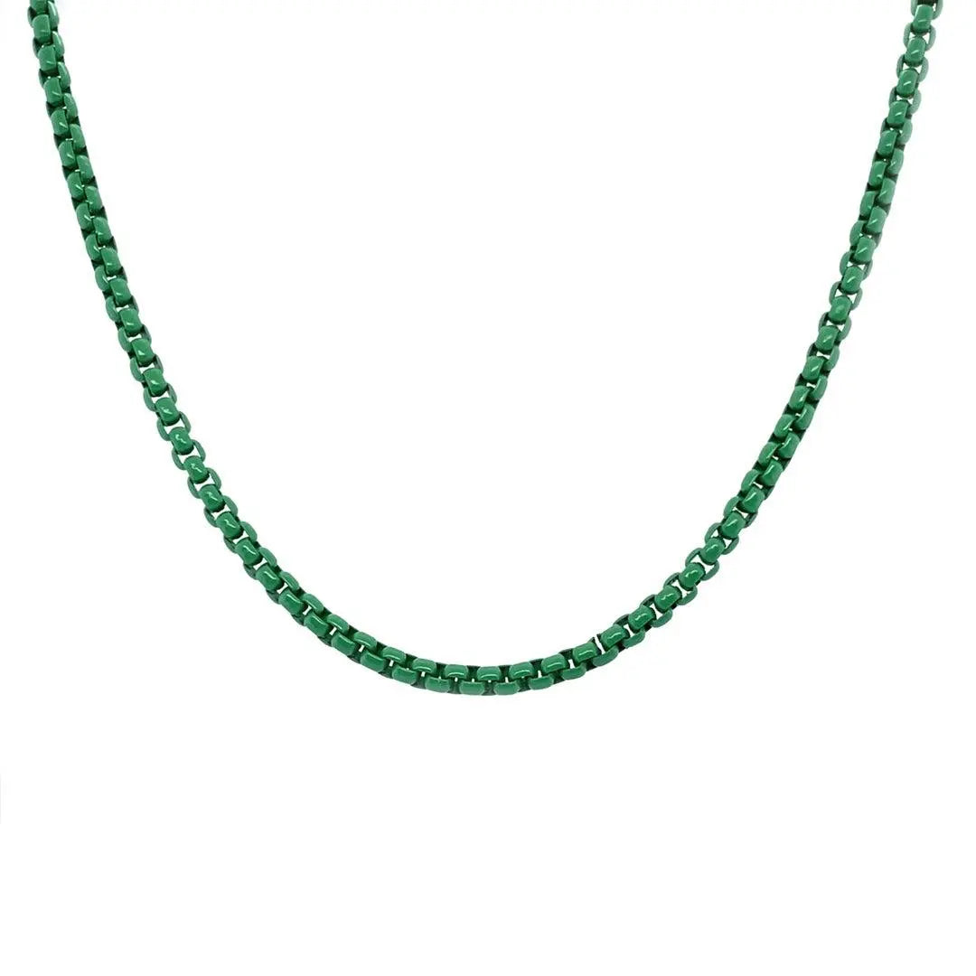 Enamel Link Chain Necklace - Anna Zuckerman