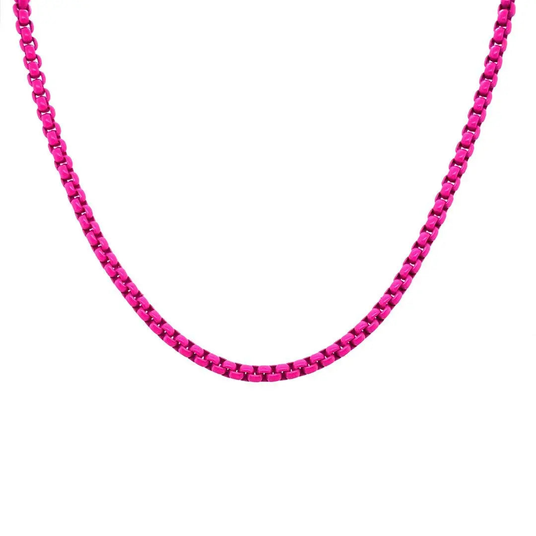 Enamel Link Chain Necklace - Anna Zuckerman