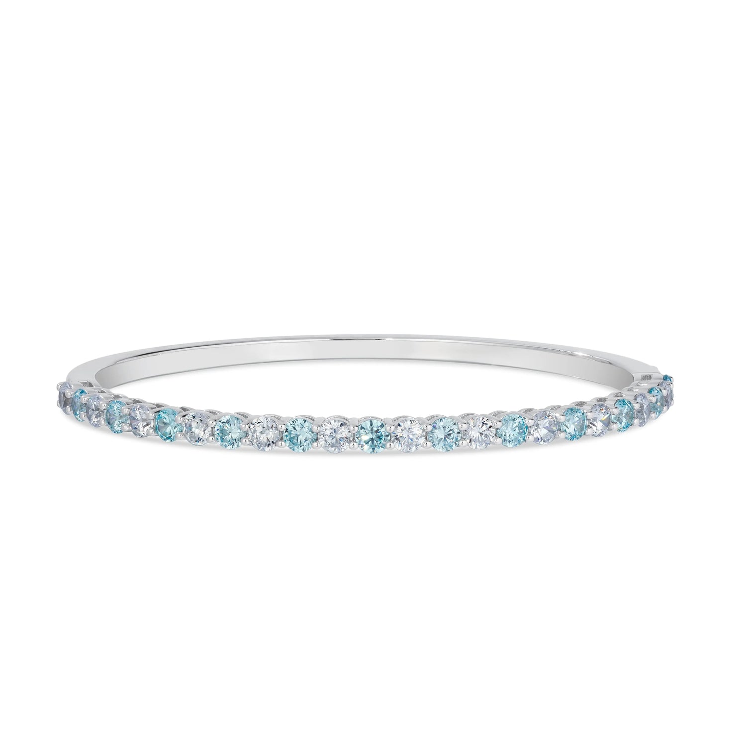 Envy Classic Bangle Bracelet in Aquamarine Anna Zuckerman
