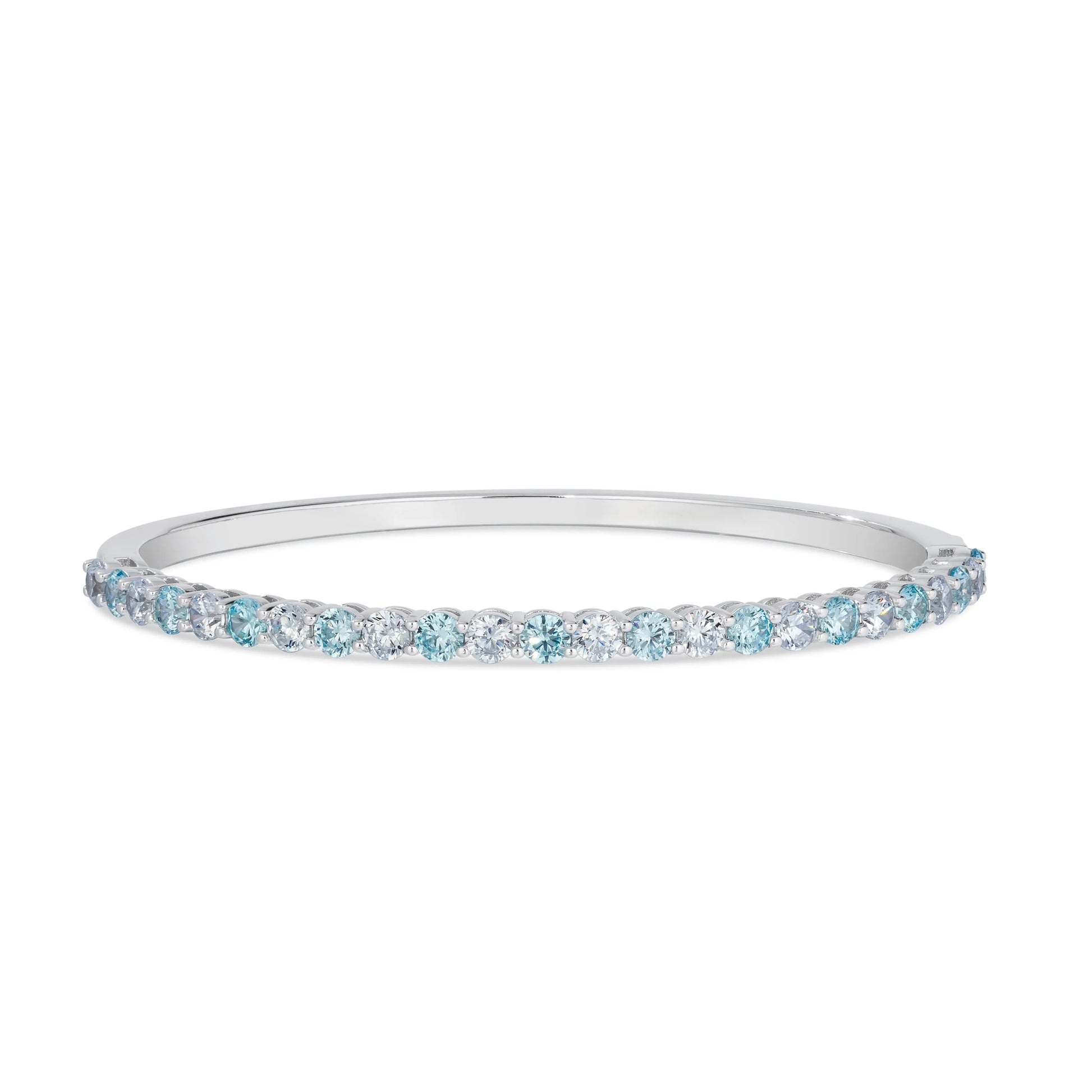Envy Classic Bangle Bracelet in Aquamarine Anna Zuckerman