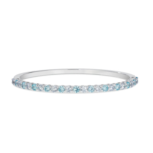 Envy Classic Bangle Bracelet in Aquamarine Anna Zuckerman