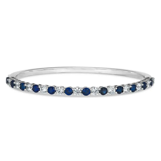 Envy Classic Bangle Bracelet in Blue Sapphire Anna Zuckerman