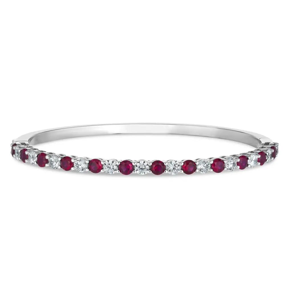 Envy Classic Bangle Bracelet in Ruby Anna Zuckerman