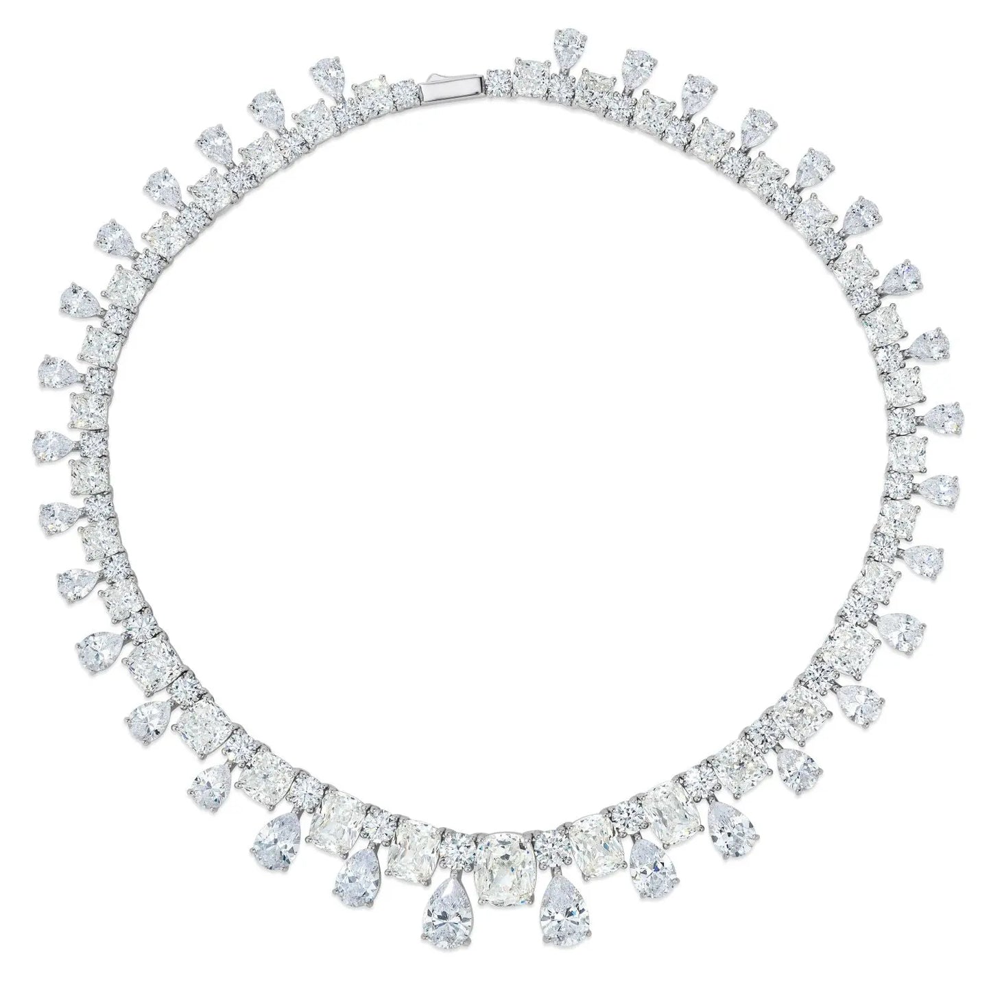 Envy Statement Necklace in G/H Crystalline Anna Zuckerman