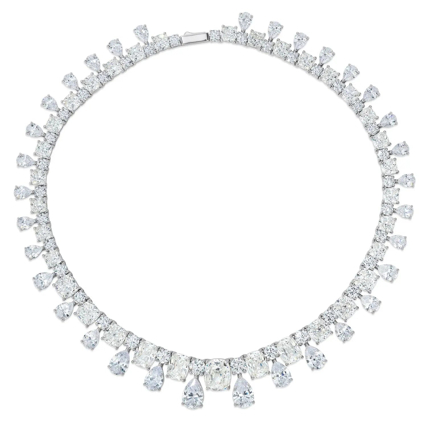 Envy Statement Necklace in G/H Crystalline Anna Zuckerman