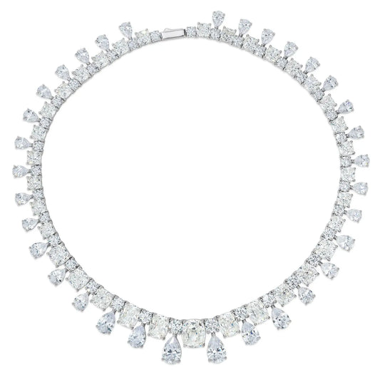 Envy Statement Necklace in G/H Crystalline Anna Zuckerman
