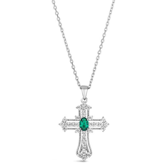 Eternal Life Cross Necklace Anna Zuckerman