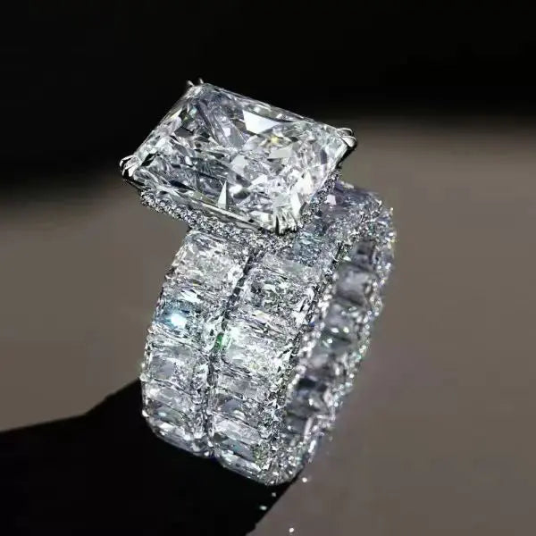 Eternity Engagement Ring Set Anna Zuckerman