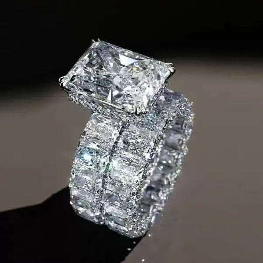 Eternity Engagement Ring Set Anna Zuckerman