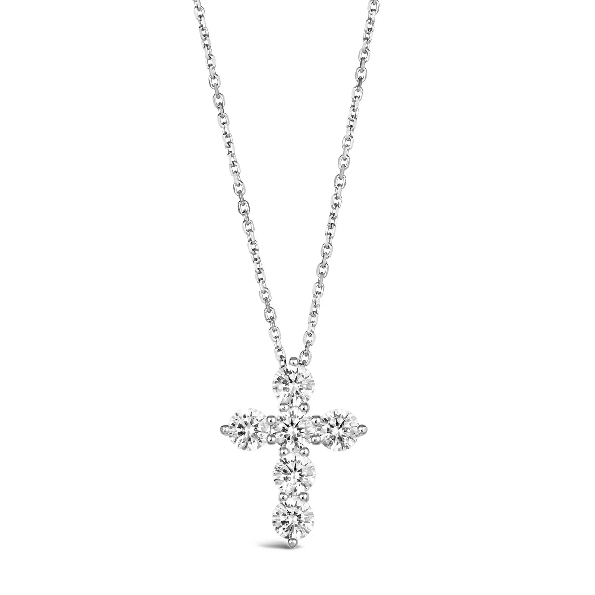 Faith 3 Carat Cross Necklace Anna Zuckerman Retail