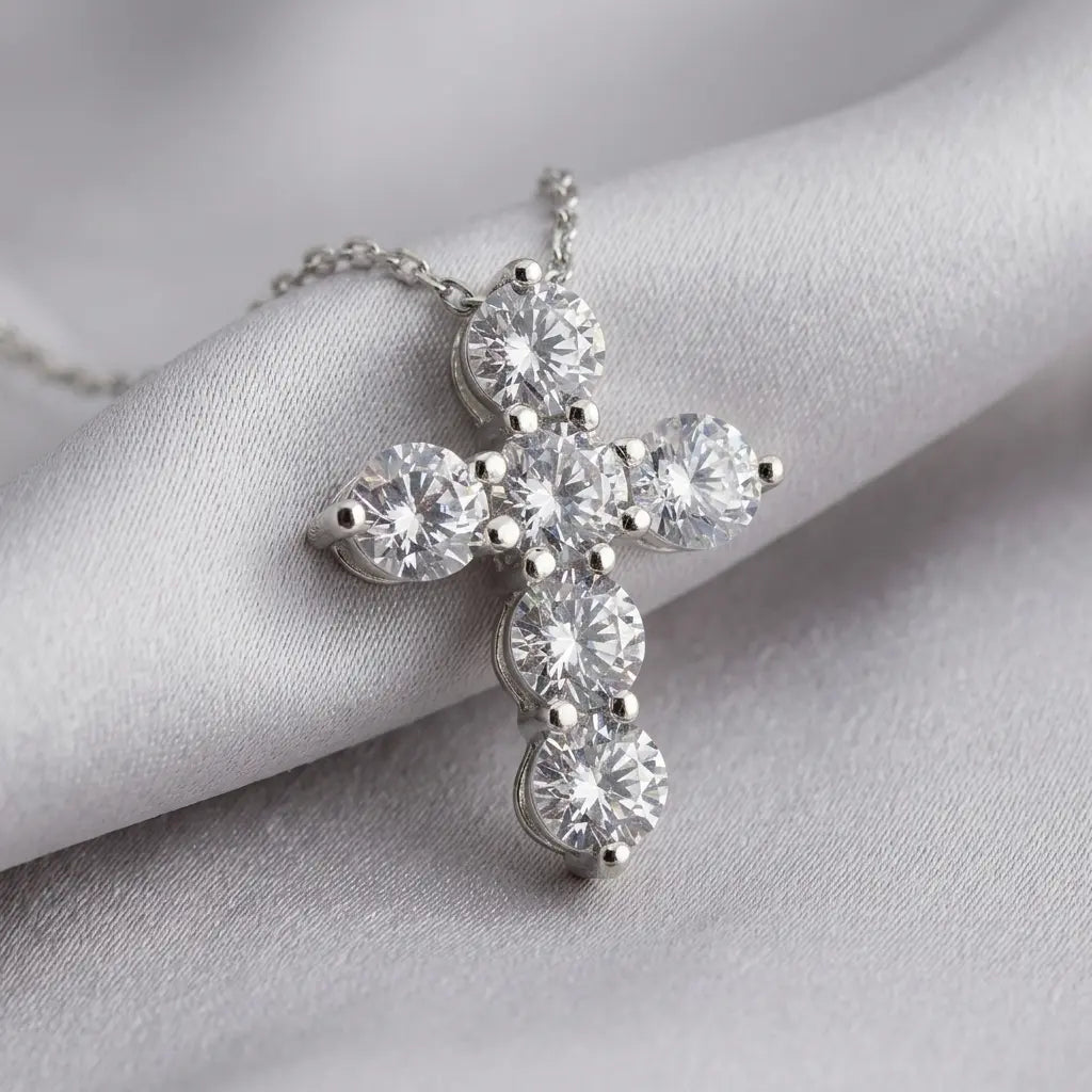 Faith 3 Carat Cross Necklace