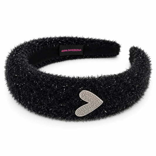 Faye Hearted Fuzzy Headband
