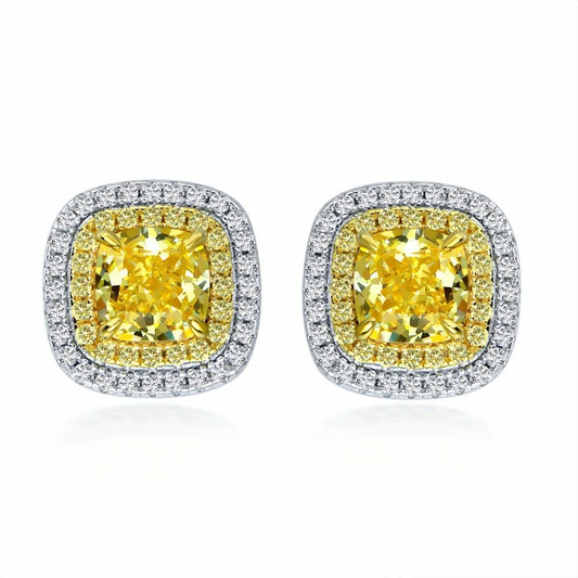 Lucia Brilliante Earrings Canary Yellow