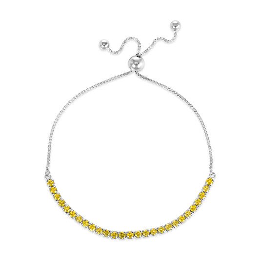 Signature Adjustable Bolo Bracelet in Canary Yellow