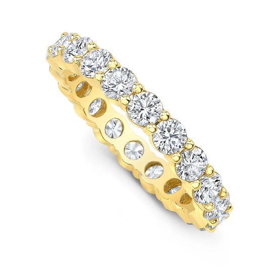 5 Carat Eternity Ring in Gold Vermeil