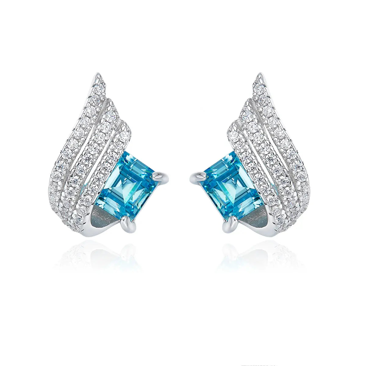 Galleon Earrings in Aquamarine Anna Zuckerman