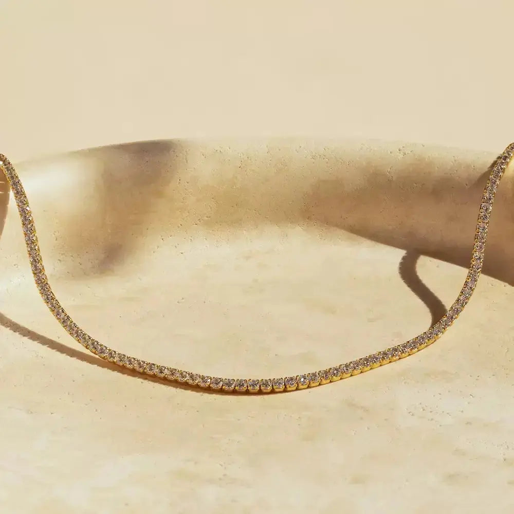 Gem Bolo Necklace in Yellow Gold Anna Zuckerman