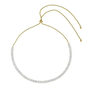 Gem Bolo Necklace in Yellow Gold Anna Zuckerman