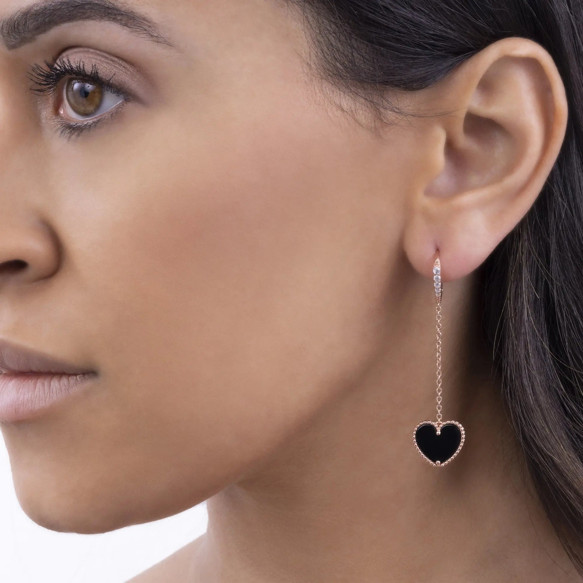 Gem Inlay Motif Earring Dangles - Anna Zuckerman