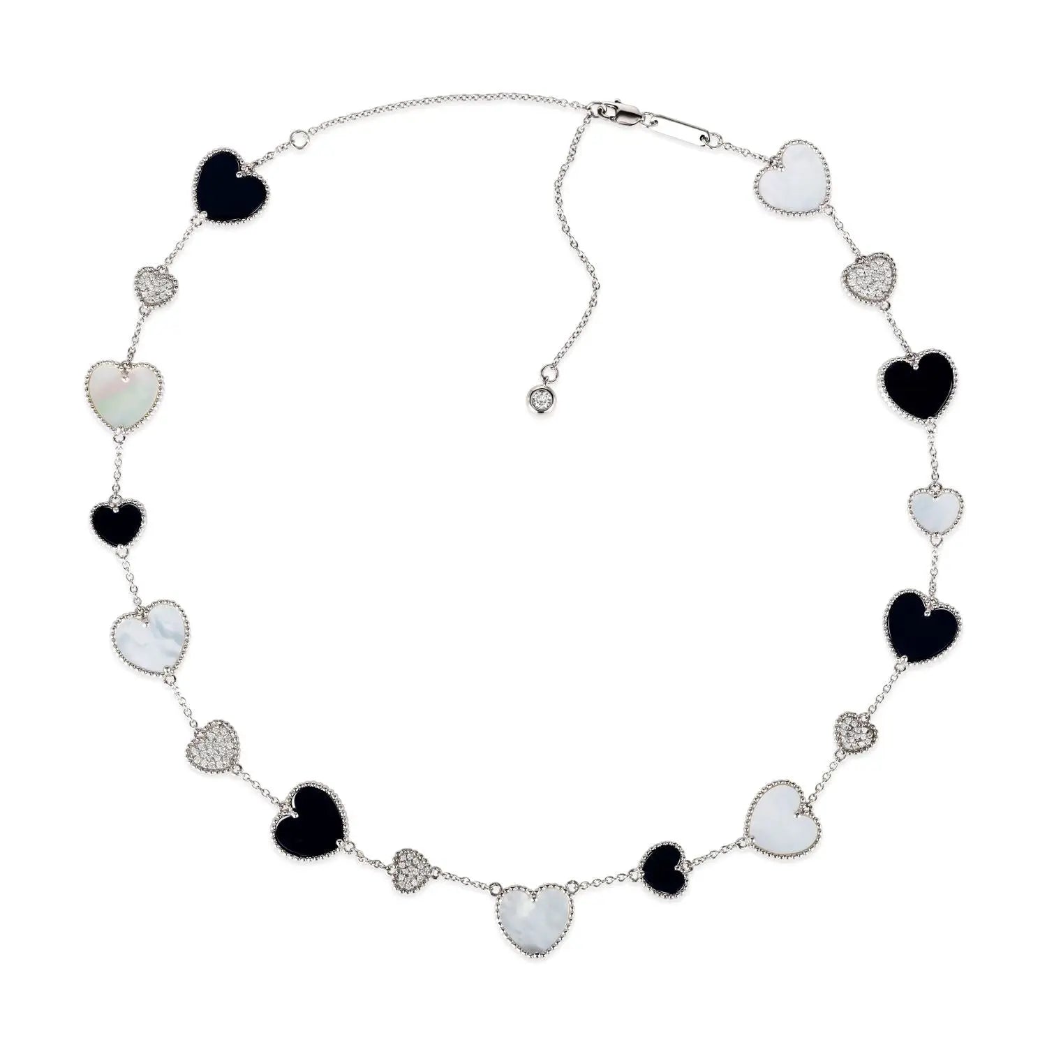 Gem Inlay Motif Necklace - Anna Zuckerman