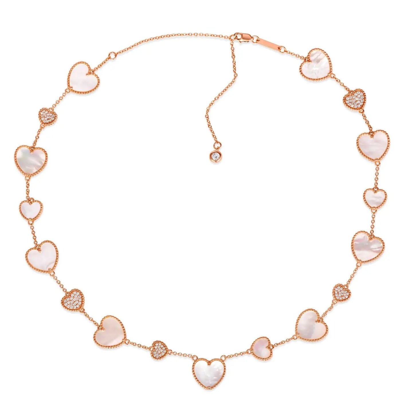 Gem Inlay Motif Necklace - Anna Zuckerman