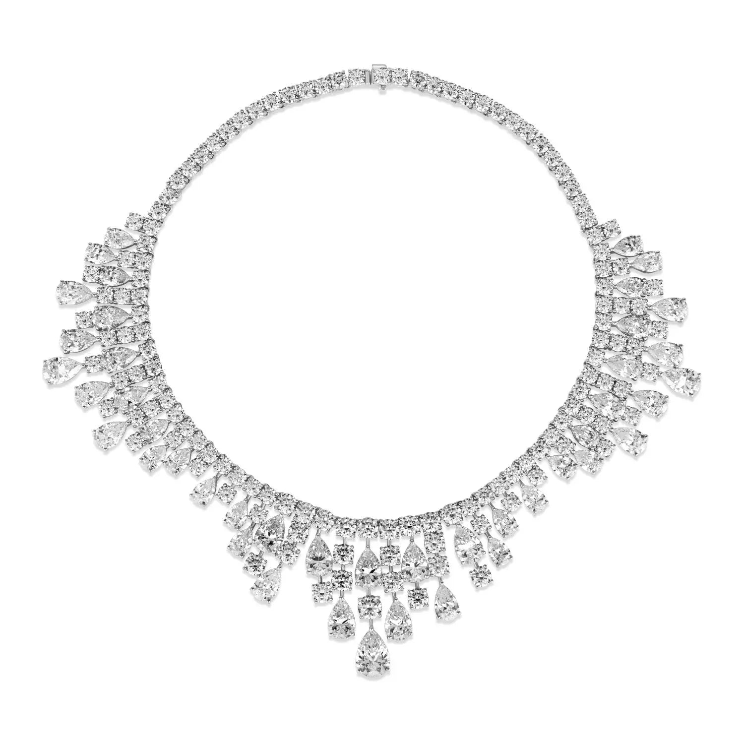 Getty Diamond Crystalline Statement Necklace - Anna Zuckerman