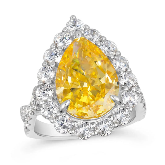 Gia Pear Shaped Cocktail Ring - Anna Zuckerman