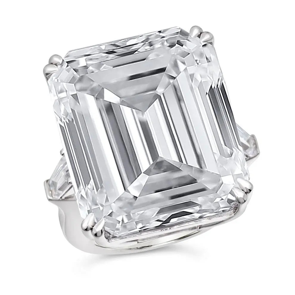 Giant Diamond Crystalline Ring - Anna Zuckerman