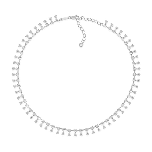 Giselle 20ctw Diamond Crystalline Choker Necklace Anna Zuckerman Retail