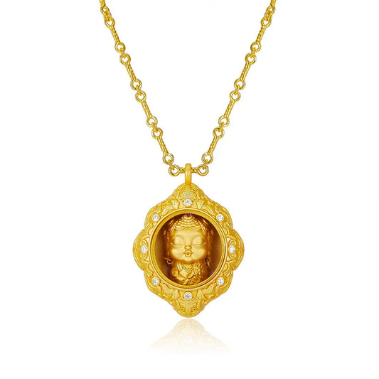 Golden Bodhi Necklace Anna Zuckerman