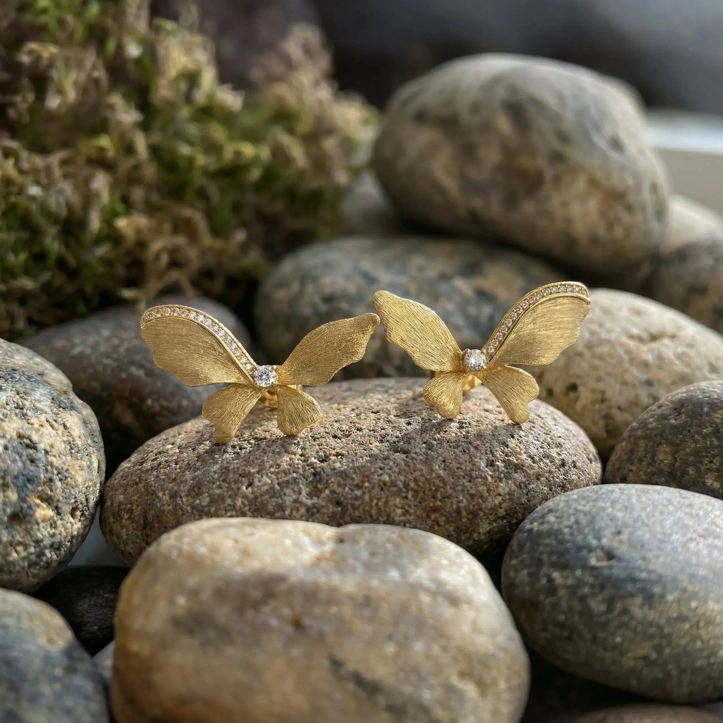 Golden Frase Earrings Anna Zuckerman