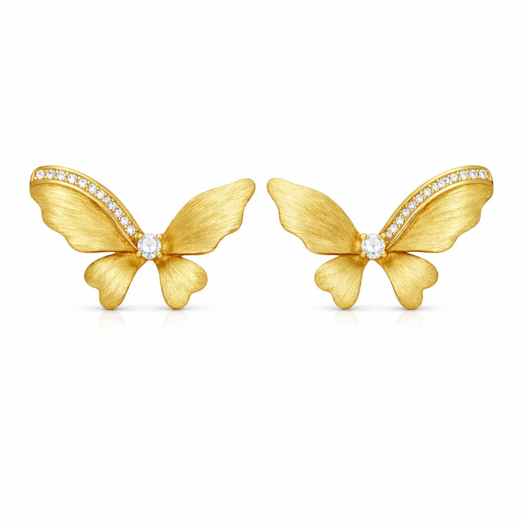 Golden Frase Earrings Anna Zuckerman