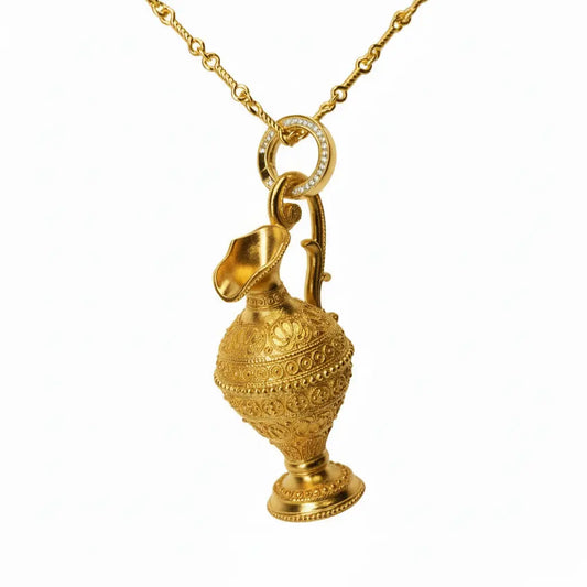 Golden Lotus Necklace Anna Zuckerman