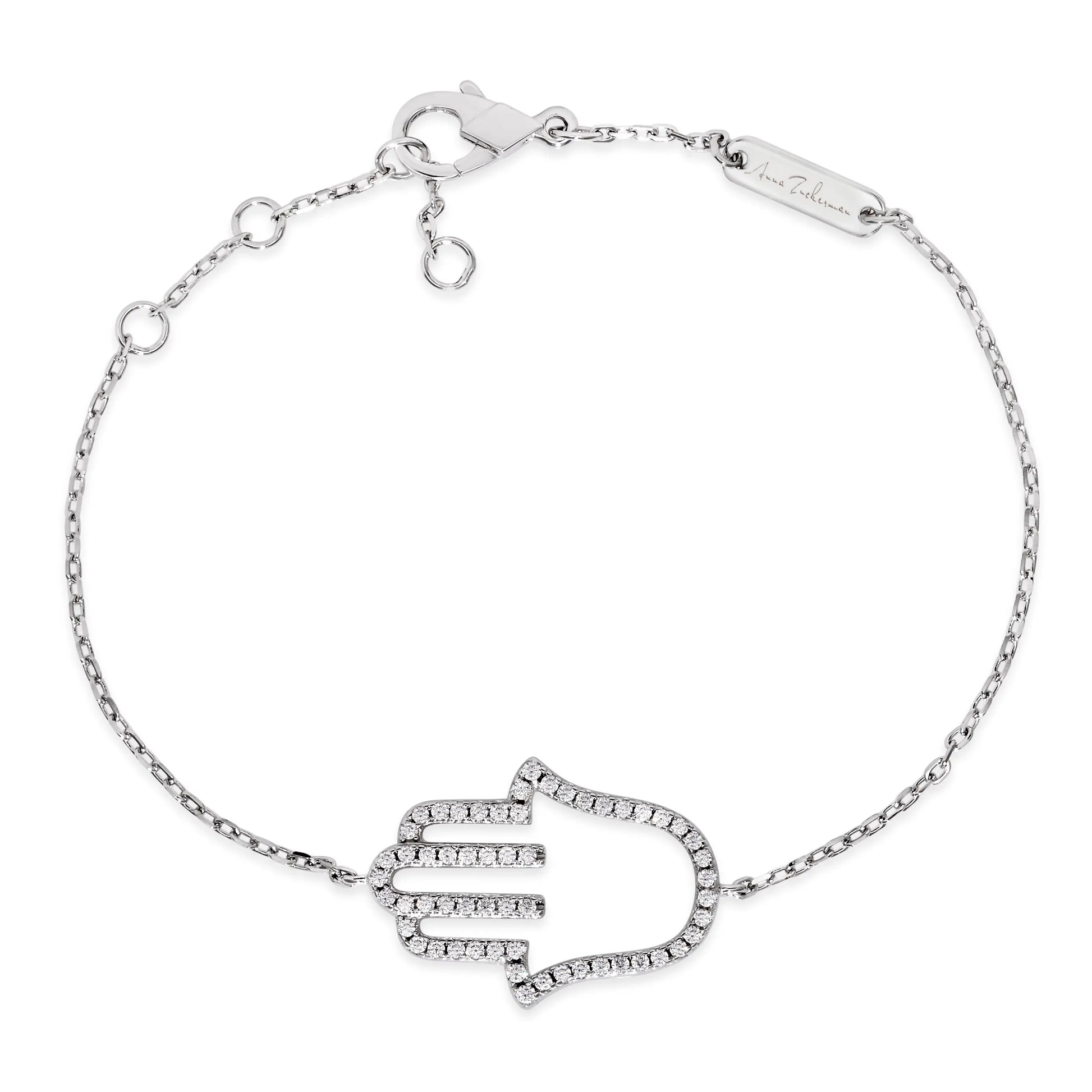 Hamsa Skinny Bracelet - Anna Zuckerman