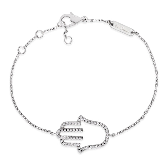 Hamsa Skinny Bracelet - Anna Zuckerman