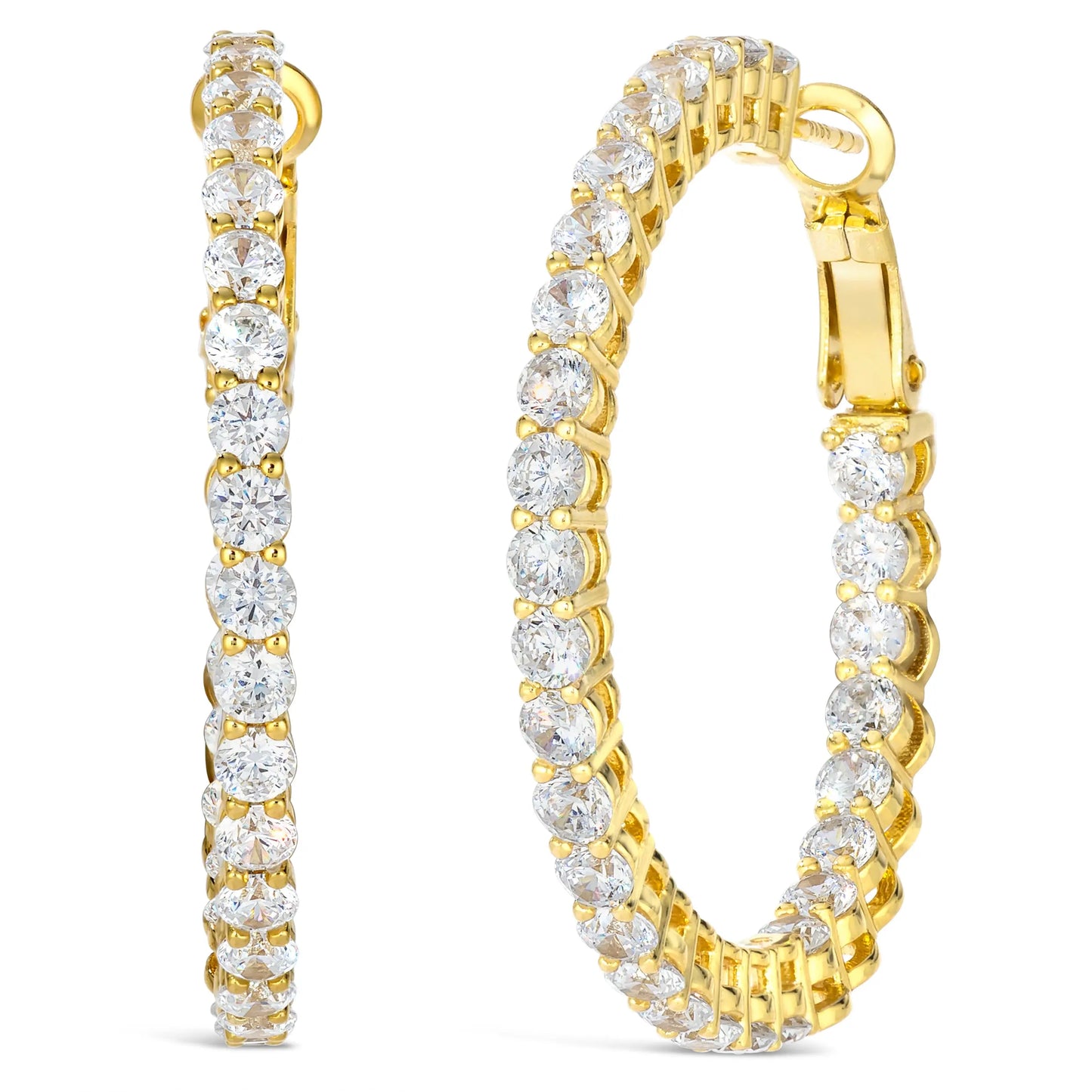 Happy Hour 6 Carat Hoops by Kathy Hilton Anna Zuckerman