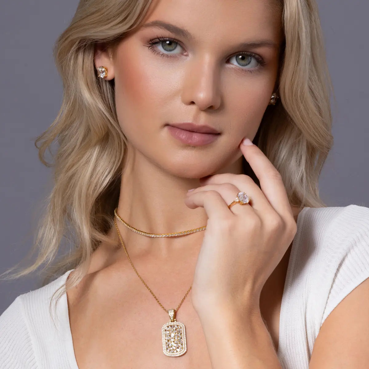 Haute Mama 3 Stone Ring - Anna Zuckerman