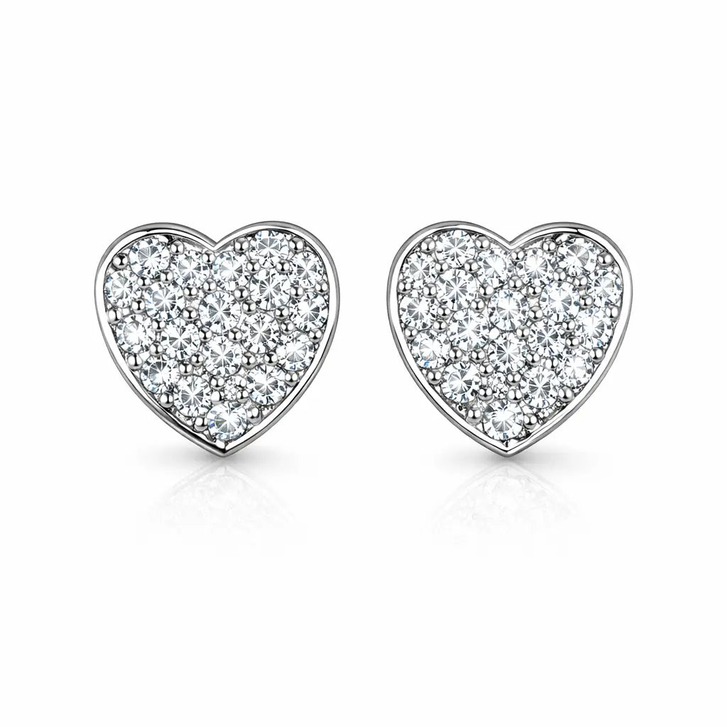 Heart Cut Stud Earrings by AZ Essentials Anna Zuckerman