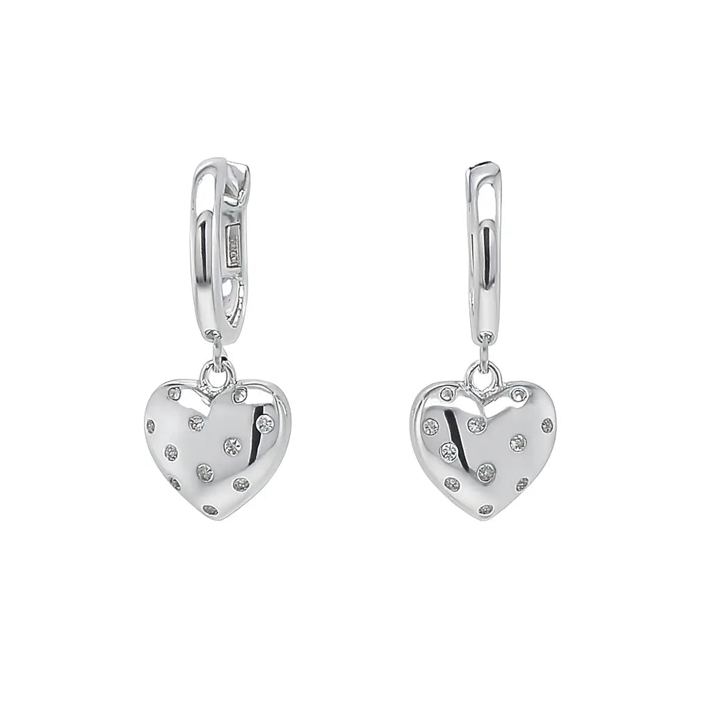 Heart Throb Drops in Platinum Anna Zuckerman