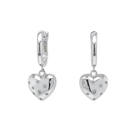 Heart Throb Drops in Platinum Anna Zuckerman