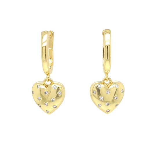Heart Throb Drops in Yellow Gold Anna Zuckerman