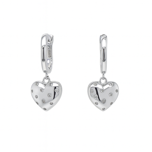 Heart Throb Drops in Platinum