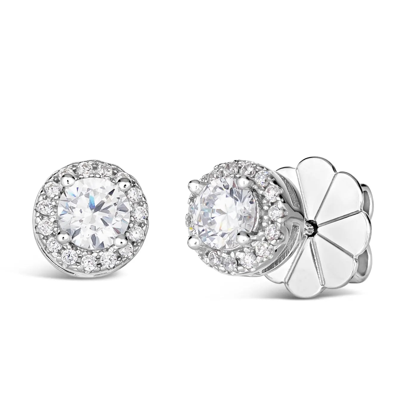 Anastasia 31 Halo Studs - Anna Zuckerman Luxury Earrings